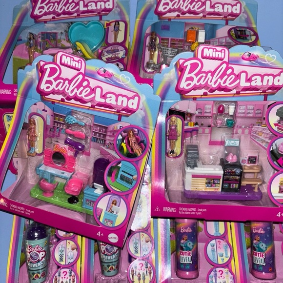 Mini Barbie Land play set and reveal doll lot - Picture 1 of 14